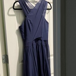 Reiss Navy Midi Dress